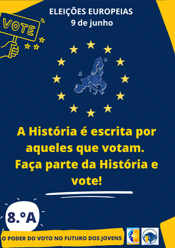 O poder do voto no futuro dos jovens - O Clube Europeu do AEMFP desafiou os alunos do agrupamento a refletirem sobre a importância cívica do voto e a reconhecerem o seu potencial, como cidadãos europeus e agentes de mudanças positivas na sociedade, contribuindo para uma comunidade educativa mais consciente e comprometida com os valores democráticos. O produto desta reflexão foi o mote para o Clube Europeu criar um conjunto de cartazes que aqui partilhamos.