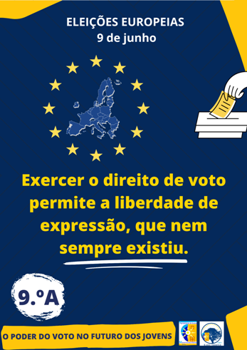 O poder do voto no futuro dos jovens - O Clube Europeu do AEMFP desafiou os alunos do agrupamento a refletirem sobre a importância cívica do voto e a reconhecerem o seu potencial, como cidadãos europeus e agentes de mudanças positivas na sociedade, contribuindo para uma comunidade educativa mais consciente e comprometida com os valores democráticos. O produto desta reflexão foi o mote para o Clube Europeu criar um conjunto de cartazes que aqui partilhamos.